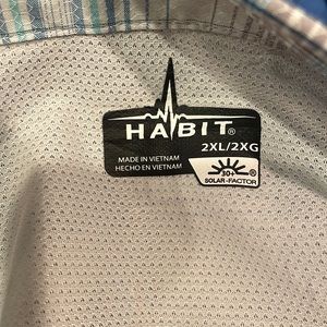 Habit Outdoors Mens Long Sleeve Fishing Shirt